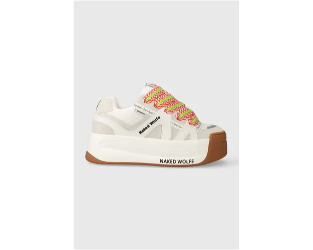Naked Wolfe sneakers Slide culoarea alb