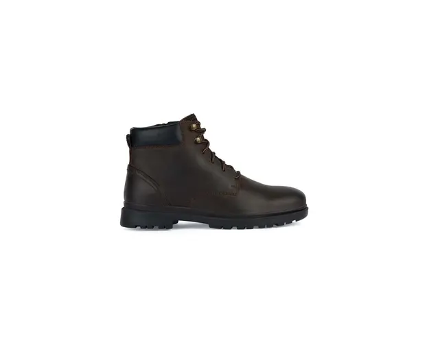 Geox ghete de piele U ANDALO A barbati, culoarea maro, U36DDA 000FF C6009
