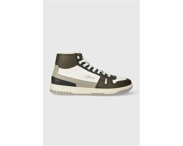 The Mercer Brand sneakers din piele The Brooklyn High culoarea verde, ME233014