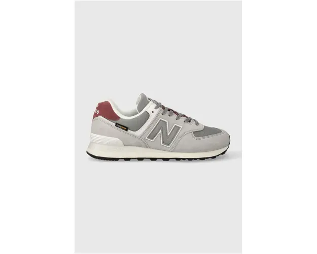 New Balance sneakers din piele intoarsa U574KBR culoarea gri