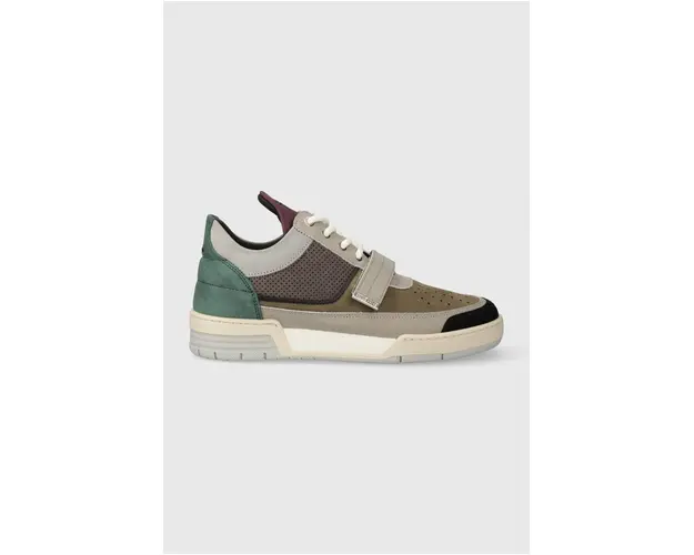 Filling Pieces sneakers din piele Low top Blaze culoarea gri