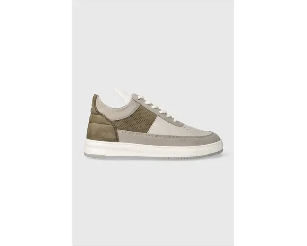 Filling Pieces sneakers din piele Low top Game culoarea gri