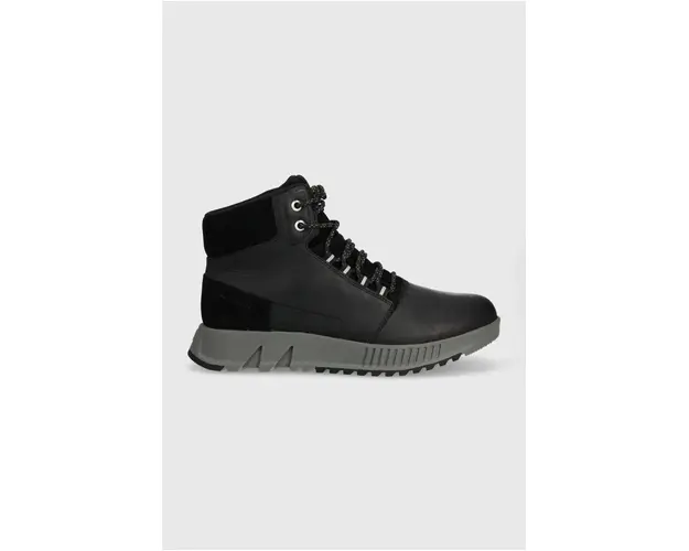 Sorel ghete de piele MAC HILL LITE MID WP barbati, culoarea negru, 2048841010