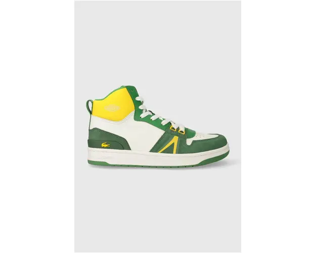 Lacoste sneakers din piele L001 Leather Colorblock High-Top culoarea verde, 45SMA0027