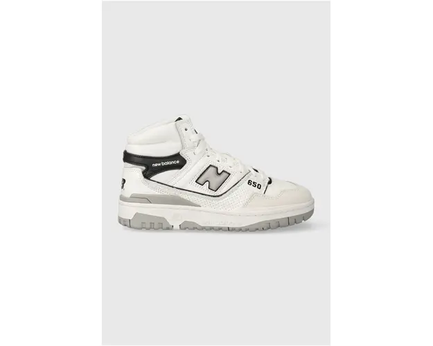 New Balance sneakers BB650RWH culoarea alb
