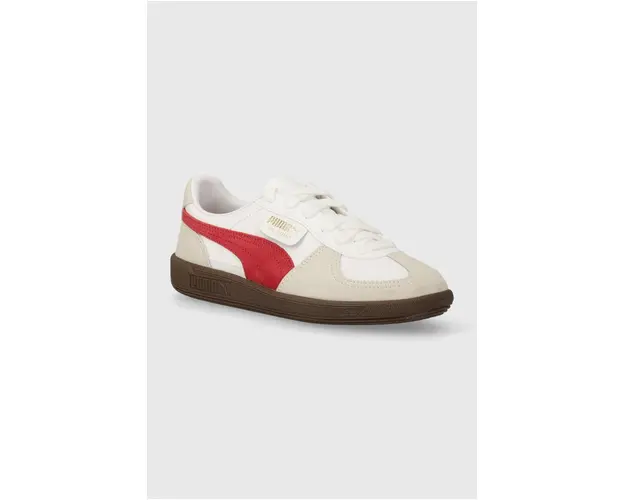 Puma sneakers din piele Palermo culoarea alb, 396464