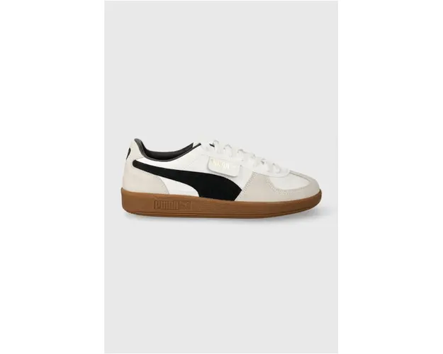 Puma sneakers din piele Palermo culoarea alb, 396464