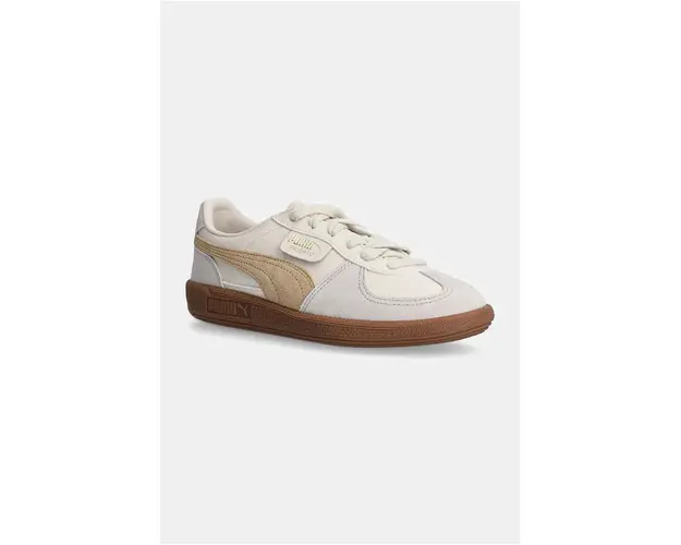 Puma sneakers din piele Palermo culoarea bej, 396464
