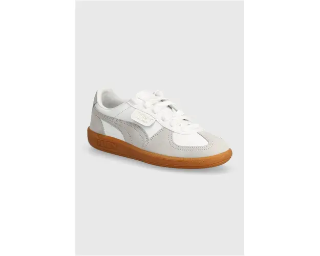 Puma sneakers din piele Palermo culoarea alb, 396464