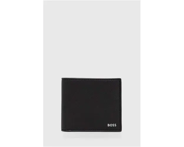 BOSS portofel de piele barbati, culoarea negru 50485600