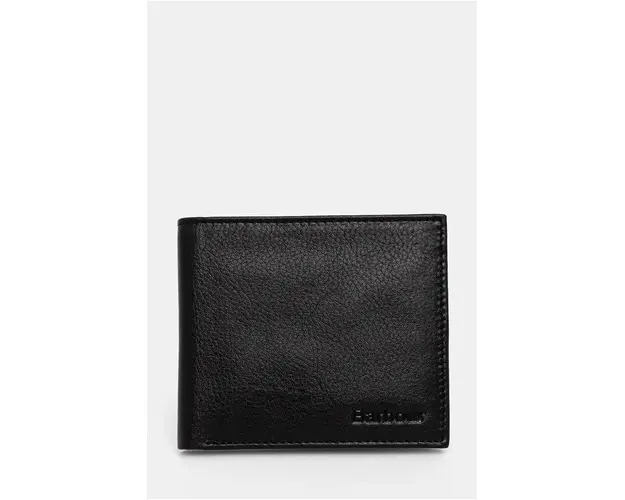 Barbour portofel de piele barbati, culoarea negru