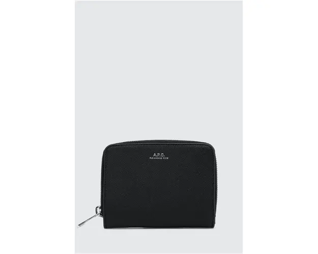 A.P.C. portofel de piele barbati, culoarea negru
