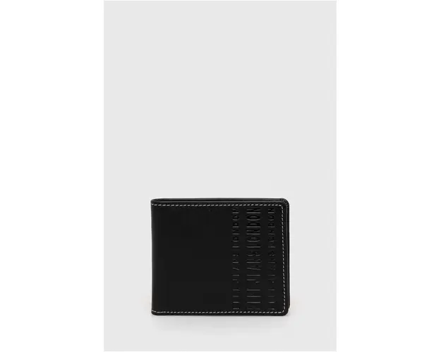 Pepe Jeans portofel de piele Arnold barbati, culoarea negru