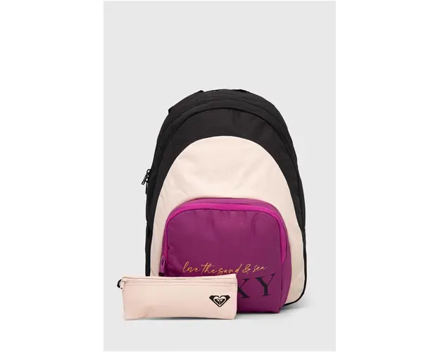 Roxy rucsac femei, culoarea negru, mare, modelator