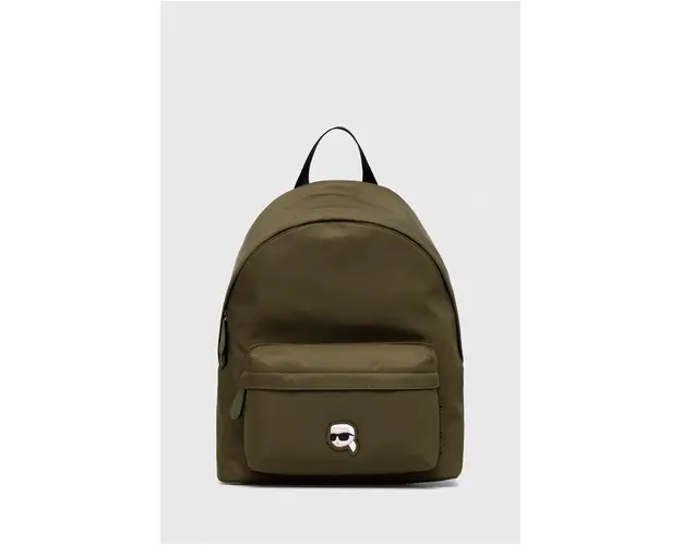 Karl Lagerfeld rucsac femei, culoarea verde, mic, neted