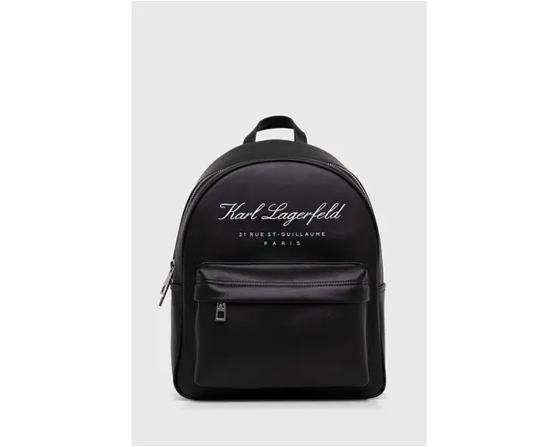 Karl Lagerfeld rucsac femei, culoarea negru, mare, cu imprimeu