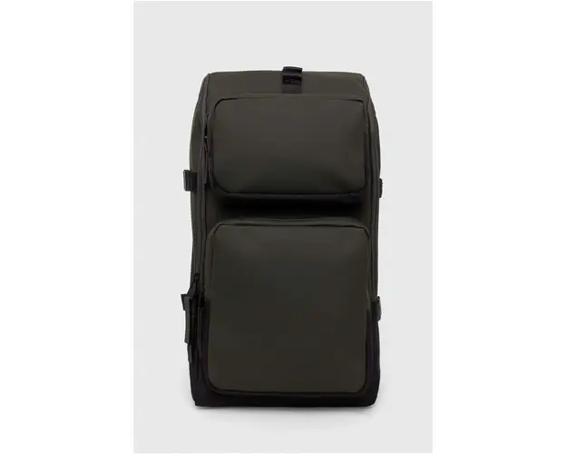 Rains rucsac 14330 Backpacks culoarea verde, mare, neted
