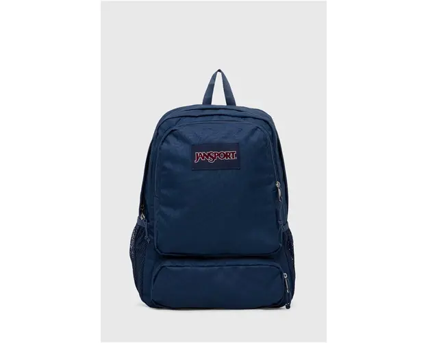 Jansport rucsac culoarea albastru marin, mare, neted