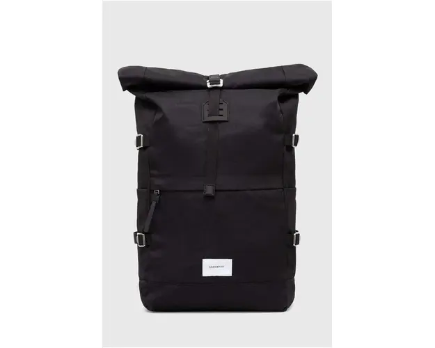 Sandqvist rucsac Bernt culoarea negru, mare, uni