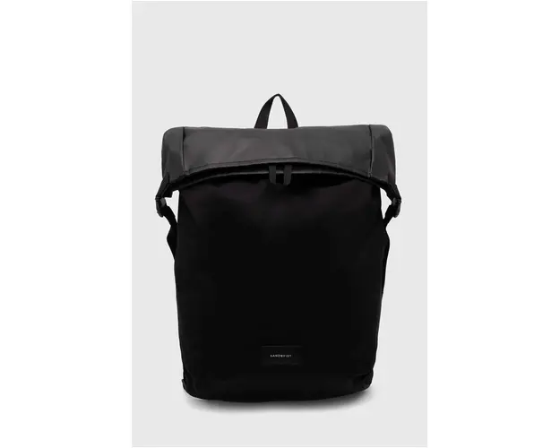 Sandqvist rucsac Alfred culoarea negru, mare, uni