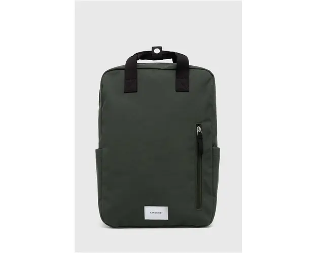 Sandqvist rucsac Knut culoarea verde, mare, uni