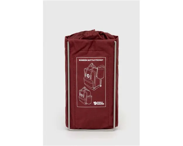 Fjallraven buzunar pentru sticla Kanken culoarea bordo, mic, neted