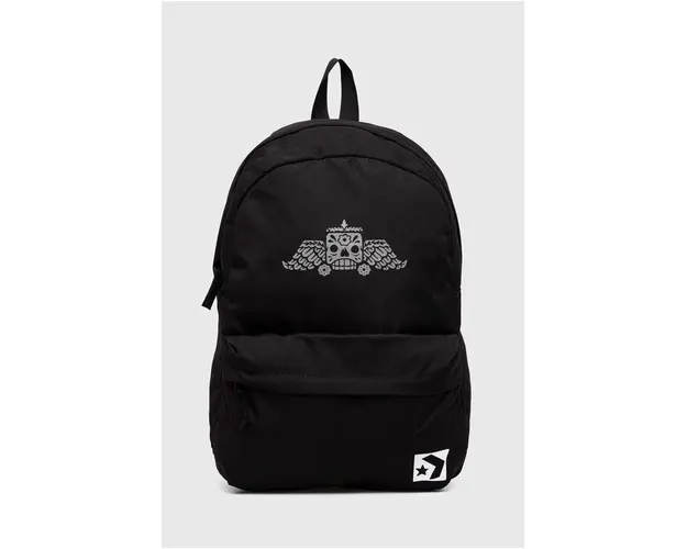 Converse rucsac Dia De Muertos culoarea negru, mare, cu imprimeu