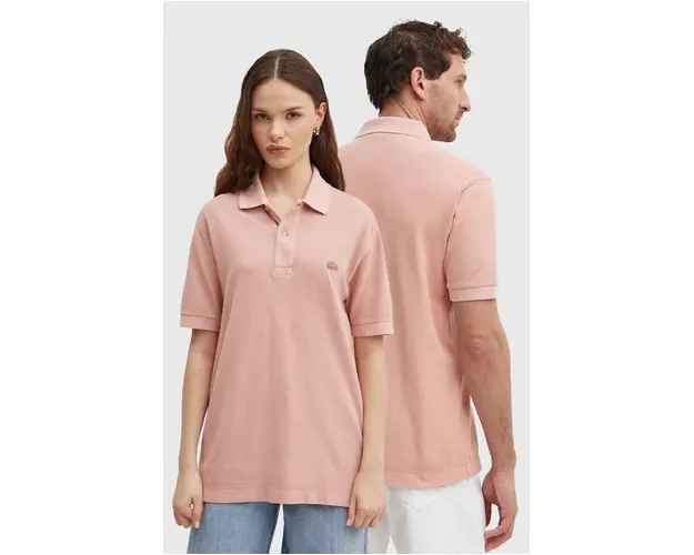 Lacoste polo de bumbac culoarea gri, neted, PH3450 S0I