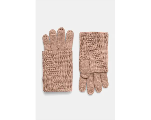 AllSaints manusi din amestec de lana culoarea negru