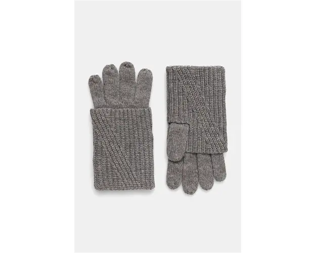 AllSaints manusi din amestec de lana culoarea gri