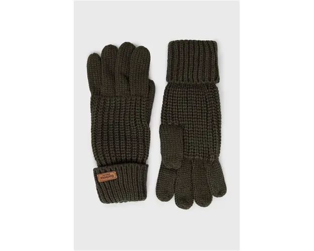 Barbour manusi Saltburn femei, culoarea verde