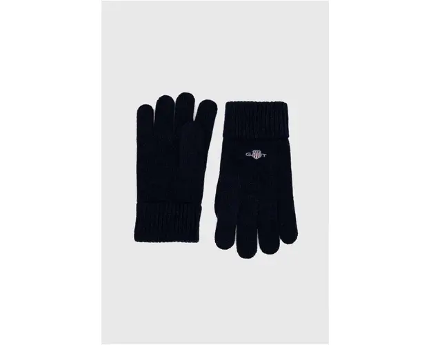 Gant manusi de lana culoarea albastru marin