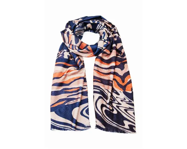 Desigual fular 23WAIA36 ACCESSORIES FABRIC LONG SCARF femei, modelator