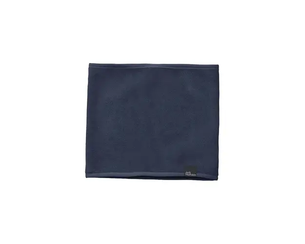 Jack Wolfskin fular circular copii SPIRIT FLEECE culoarea albastru marin, neted