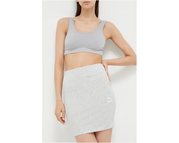 Puma fusta culoarea gri, mini, creion