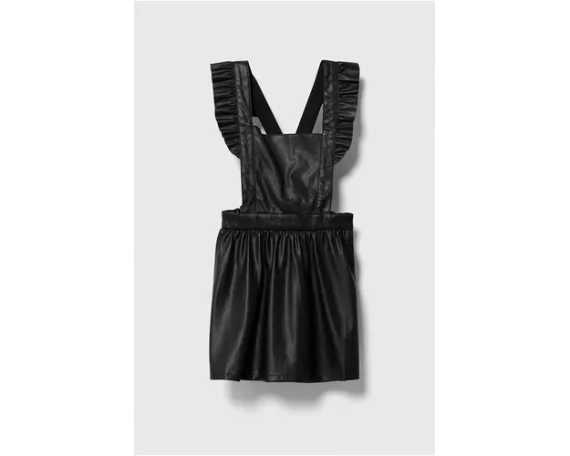 United Colors of Benetton rochie fete culoarea negru, mini, evazati
