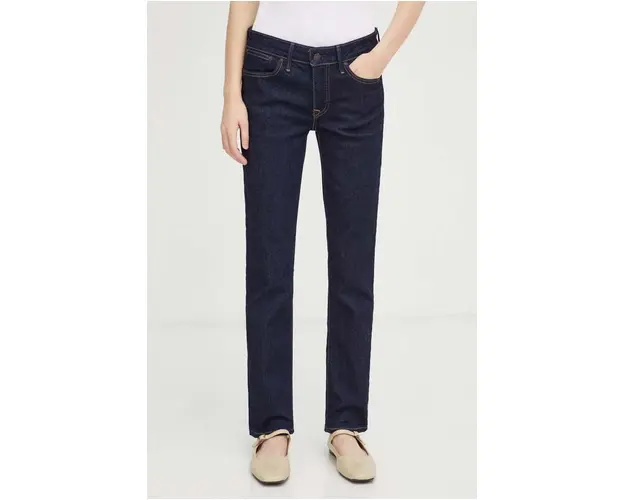 Levi's jeansi 712 SLIM WELT POCKET femei, culoarea albastru marin