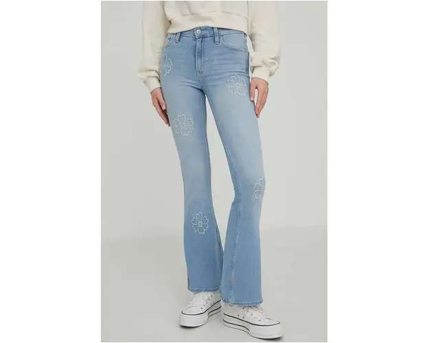 Hollister Co. jeansi femei high waist