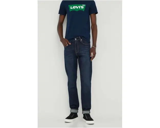 Levi's jeansi 512 SLIM TAPER barbati, culoarea albastru marin