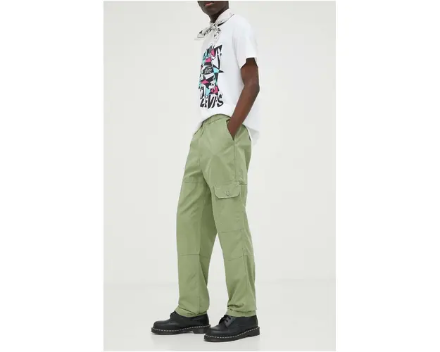Levi's pantaloni PATCH POCKET CARGO barbati, culoarea verde, cu fason cargo