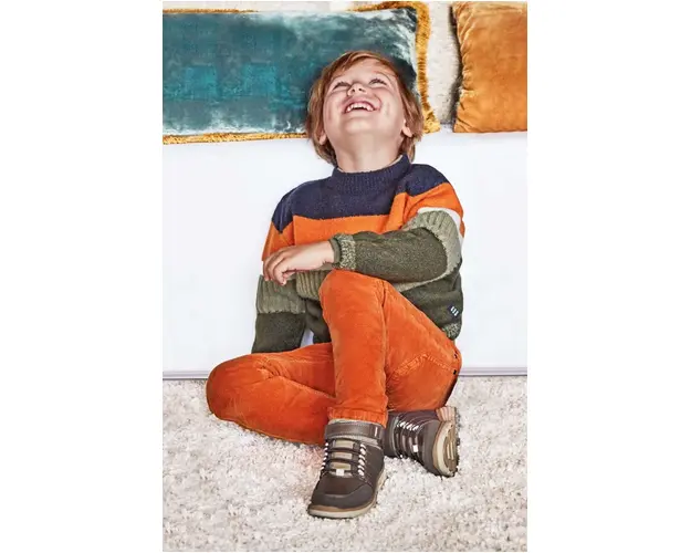 Mayoral pantaloni copii culoarea portocaliu, neted