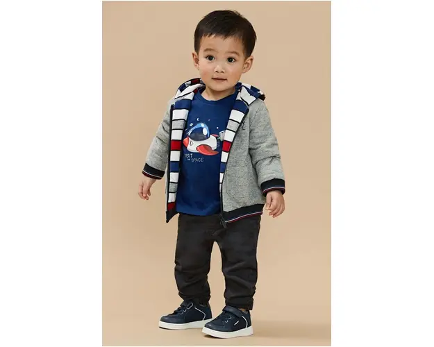 Mayoral pantaloni de trening pentru bebelusi jogger culoarea gri, neted