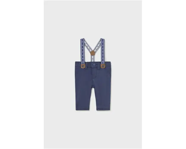 Mayoral Newborn pantaloni bebe culoarea albastru marin, neted
