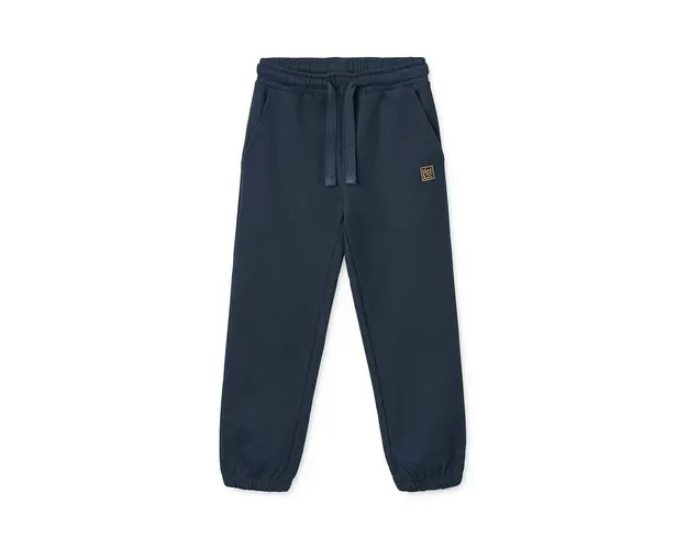Liewood pantaloni de trening din bumbac pentru copii culoarea bej, neted