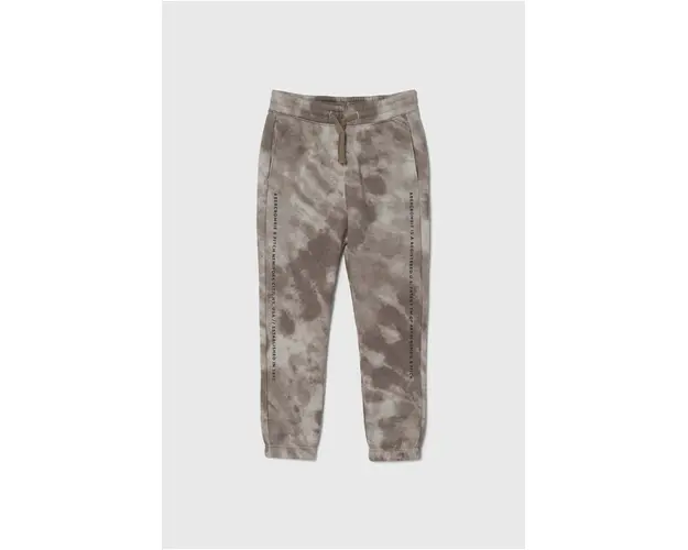 Abercrombie & Fitch pantaloni de trening pentru copii culoarea bej, modelator