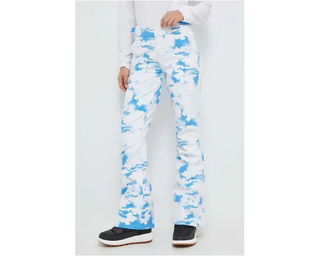 Roxy pantaloni x Chloe Kim culoarea alb