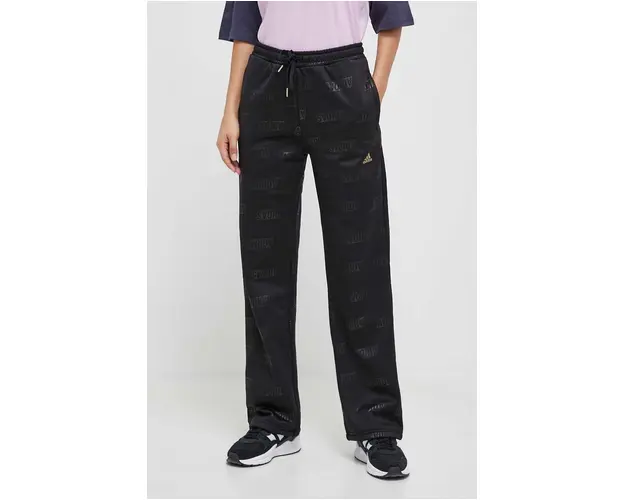 adidas pantaloni de trening culoarea negru, modelator