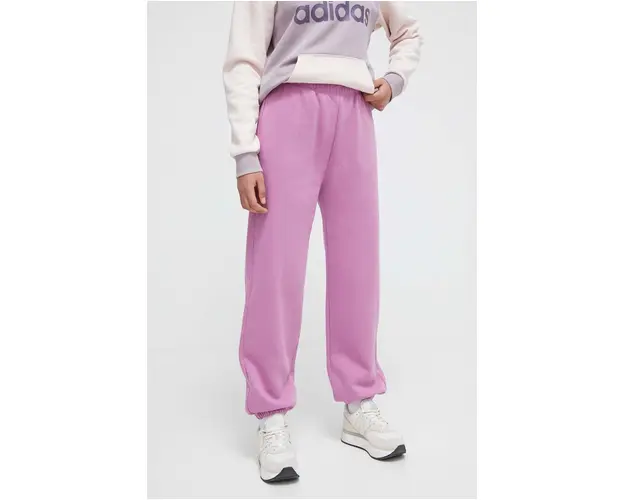 Champion pantaloni de trening culoarea roz, neted