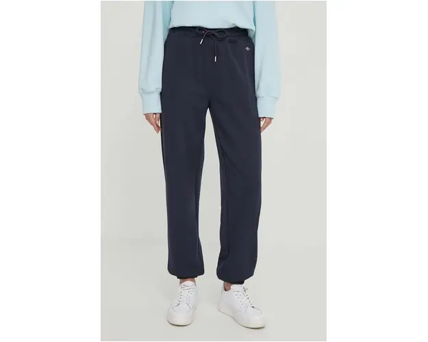 Gant pantaloni de trening culoarea albastru marin, melanj