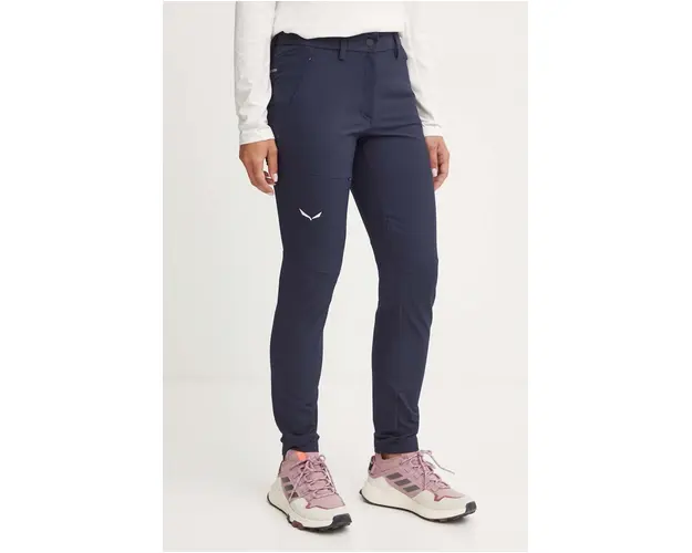 Salewa pantaloni de exterior Puez Dolomitic 2 Durastretch culoarea albastru marin, 00.0000028487